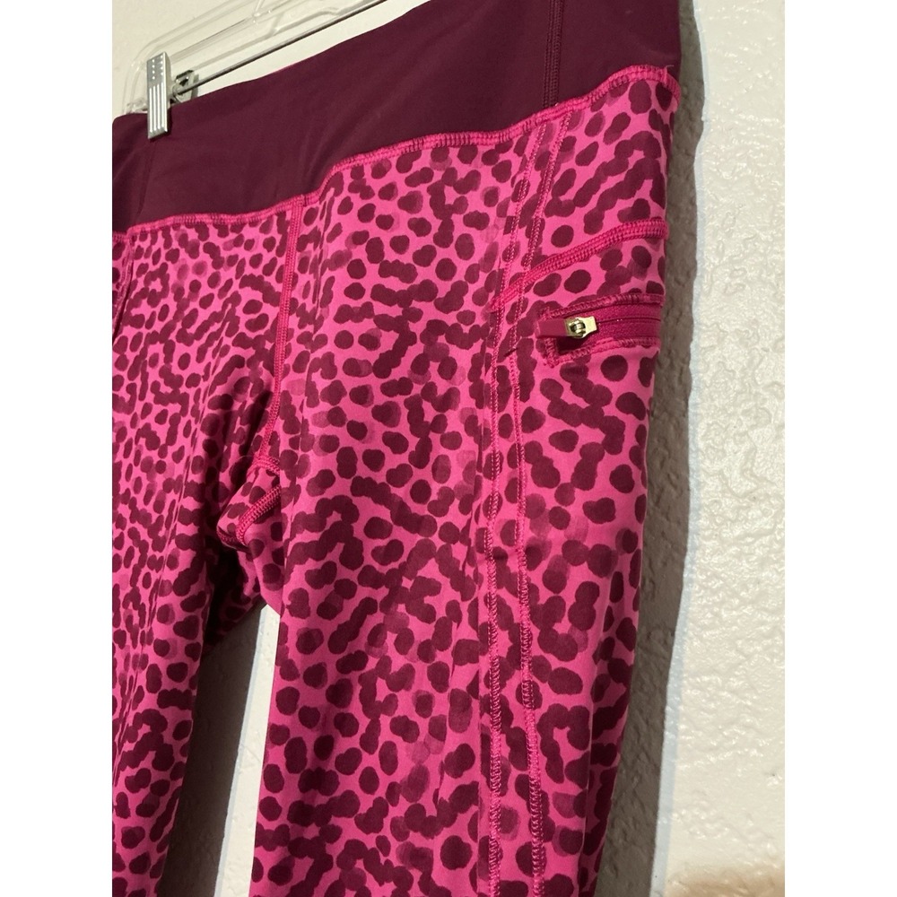 Lululemon Leggings Womens Size 6 Pink Running Athletic Crop Pants Gym - Picture 2 of 10